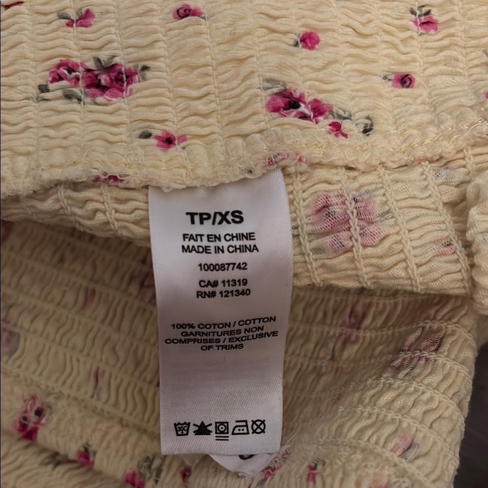 Garage Floral Smocked Tube Top - Picture 4 of 4